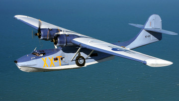 Картинка авиация самолёты+амфибии самолет полет море consolidated catalina pby гидроплан