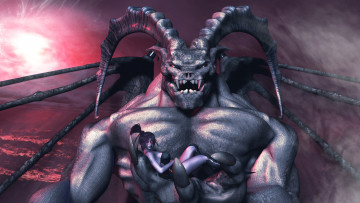 Картинка фэнтези красавицы+и+чудовища рога существо