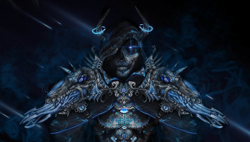 Картинка фэнтези нежить арт монстр рога капюшон