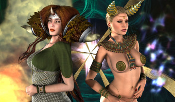 Картинка 3д+графика существа+ creatures фон взгляд кастаники