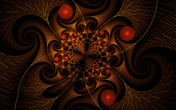 Картинка 3д+графика фракталы+ fractal узор фон цвета