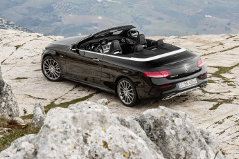 обоя автомобили, mercedes-benz, cabriolet, c, 43, 4matic, 2016г, a205, mercedes-amg