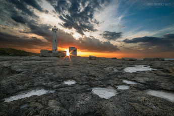 Картинка природа маяки рассвет