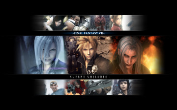 Картинка видео+игры final+fantasy+vii +advent+children vincent aerith kadaj sephiroth cloud valentaine redxii cid меч tifa lockhart barret yuffie
