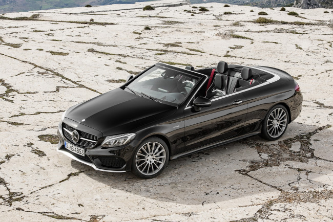 Обои картинки фото автомобили, mercedes-benz, mercedes-amg, c, 43, 4matic, 2016г, a205, cabriolet