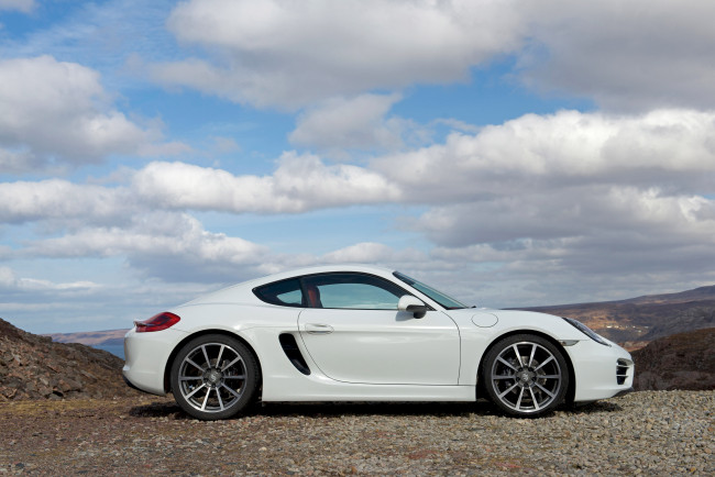 Обои картинки фото автомобили, porsche, 2013, г, 981c, uk-spec, cayman