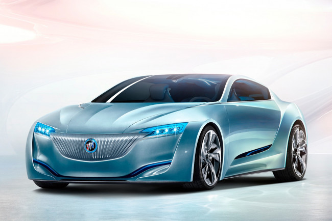Обои картинки фото buick riviera concept 2013, автомобили, 3д, buick, riviera, concept, 2013, car, небесно, голубой