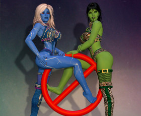 Картинка 3д+графика существа+ creatures фон взгляд халки