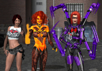 Картинка 3д+графика фантазия+ fantasy фон взгляд девушки