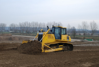 Картинка техника бульдозеры komatsu