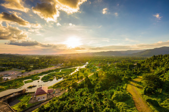 Картинка города -+пейзажи рассвет
