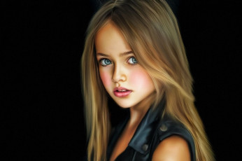 Картинка рисованное люди модель кристина пименова kristina pimenova холст портрет