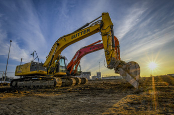 Картинка техника экскаваторы ковш