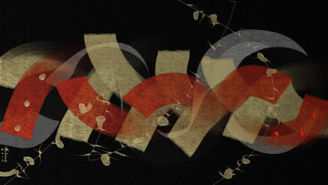 обоя векторная графика, графика , graphics, холст, линии, цвет, формы, абстракция