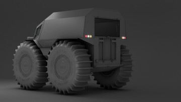 Картинка вездеход+sherp техника 3d автомобиль вездеход sherp спецтехника внедорожник