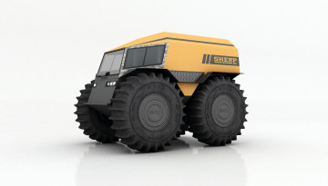 Картинка вездеход+sherp техника 3d автомобиль спецтехника внедорожник вездеход sherp