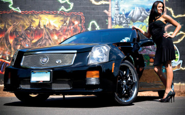 Картинка автомобили -авто+с+девушками cadillac
