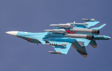 Картинка su-34 авиация боевые+самолёты бомбардировщик