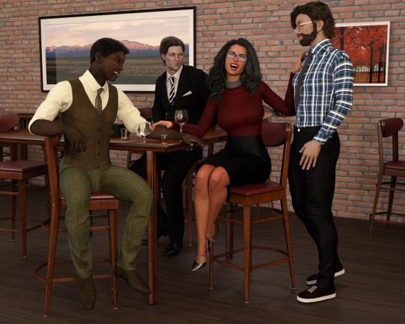 Обои картинки фото 3д графика, люди , people, девушка, взгляд, фон