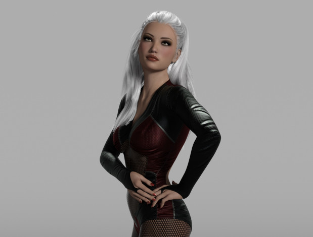 Обои картинки фото 3д графика, люди , people, фон, взгляд, девушка