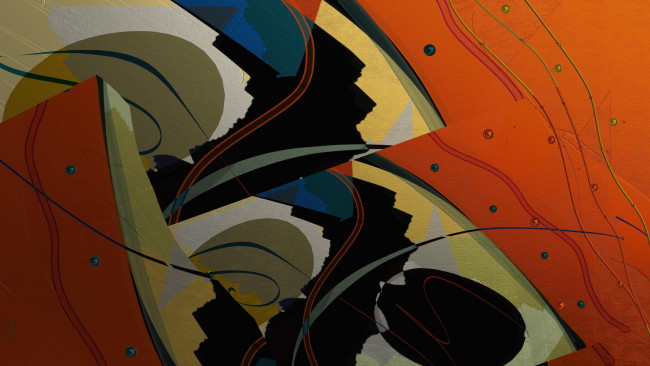 Обои картинки фото векторная графика, графика , graphics, линии, формы, абстракция, холст, цвет