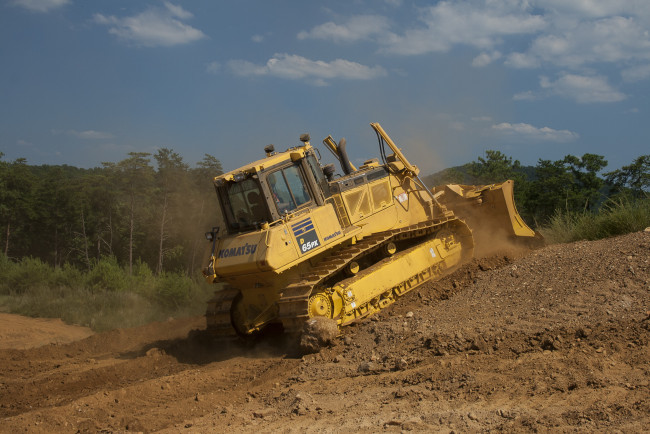 Обои картинки фото техника, бульдозеры, komatsu