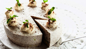 Картинка еда торты торт мята лакомство