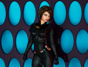 Картинка 3д+графика люди+ people фон взгляд девушка