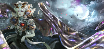 Картинка фэнтези демоны фон девушка крылья взгляд