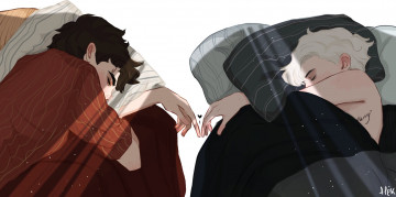 Картинка рисованное люди сон драко малфой гарри поттер