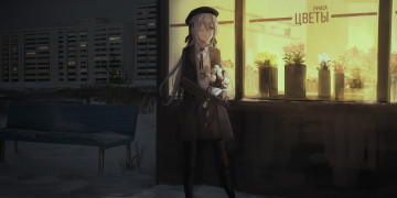 Картинка аниме оружие +техника +технологии девушка