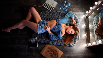 Картинка девушка девушки -unsort+ рыжеволосые+и+другие модель