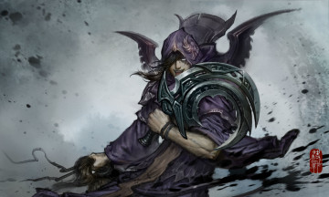 Картинка фэнтези люди оружие воин враг