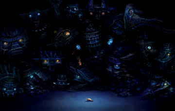 Картинка аниме оружие +техника +технологии глаза