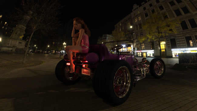 Обои картинки фото 3д графика, люди-авто, мото , people- car ,  moto, девушка, взгляд, фон