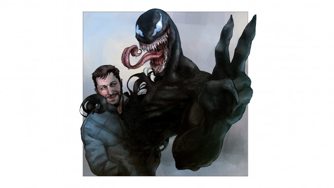 Обои картинки фото рисованное, кино, веном, эдди, брок