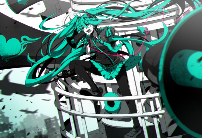 Обои картинки фото аниме, vocaloid, девушка