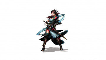 Картинка рисованное комиксы девушка фон взгляд униформа меч