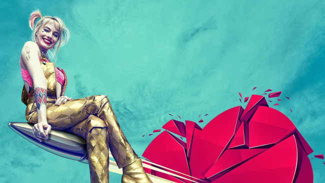 Обои картинки фото birds of prey,  and the fantabulous emancipation of one harley quinn , 2020, кино фильмы,  and the fantabulous emancipation of one harley quinn, хищные, птицы, потрясающая, история, харли, квинн, марго, робби, боевик, криминал