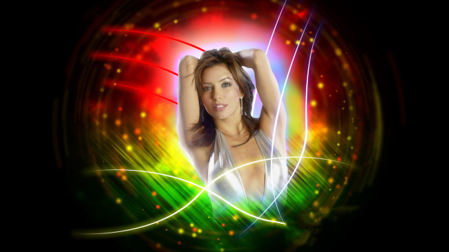 Обои картинки фото девушки, eva longoria, девушка, фон, взгляд