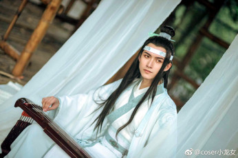 Картинка мужчины -+креатив +косплей лань ванцзи гуцинь костюм