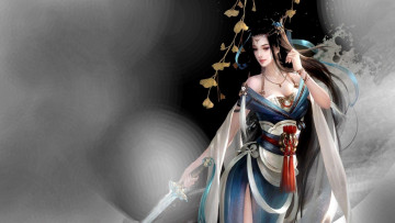 обоя dynasty warriors, видео игры, девушка