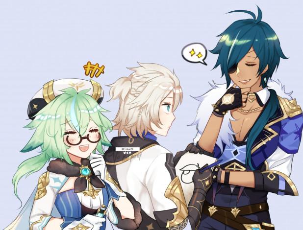 Обои картинки фото аниме, genshin impact, genshin, impact