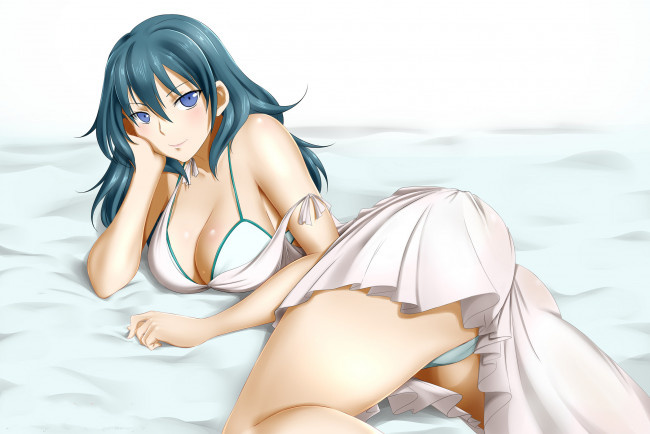 Обои картинки фото аниме, unknown,  другое , девушка, фон, взгляд