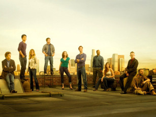 обоя кино фильмы, flash forward, люди, крыша, город