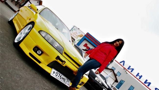 Обои картинки фото автомобили, -авто с девушками, красивая, девушка