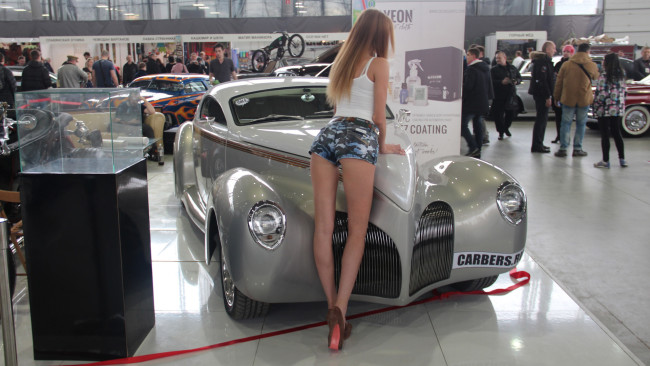 Обои картинки фото автомобили, -авто с девушками, красивая, девушка