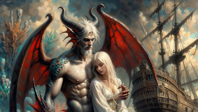 Обои картинки фото фэнтези, красавицы и чудовища, нейросети, графика, нейроарт, ai, art, нейронные, сети, рисунки, нейро, искусство, нейрографика, graphics, neuroart, neural, networks, drawings, neuro, neurography