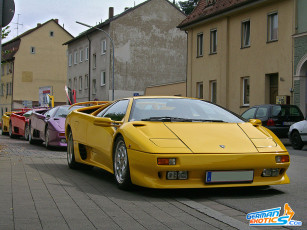 Картинка lamborghini diablo автомобили выставки уличные фото