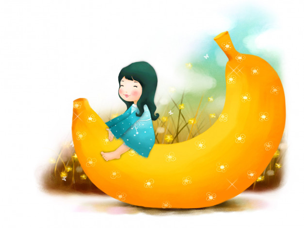 Обои картинки фото рисованные, дети